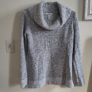 Calvin Klein Heathered Gray Cowl Neck Sweater